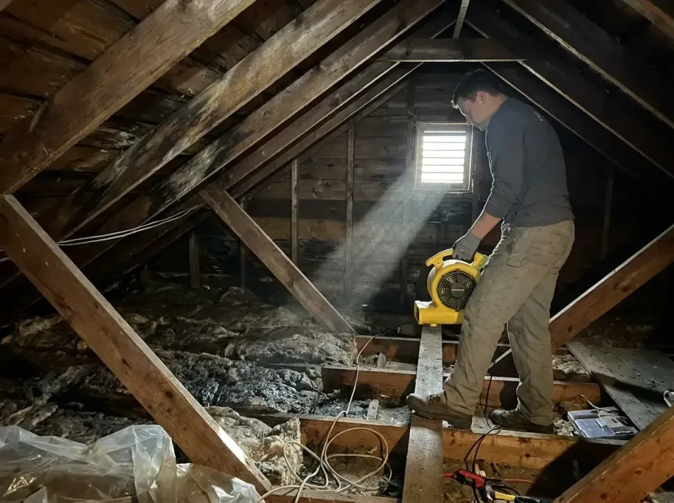 attic-water-damage-drying-proc-007 — frequently asked questions, Emergency Water Extraction & 24/7 Flood Response in Bellair…